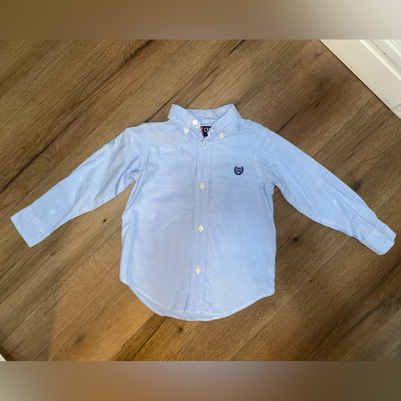 Chaps Oxford Button Up & GAP Chino Khaki Shorts Outfit Bundle (3T) - Picture 3 of 7